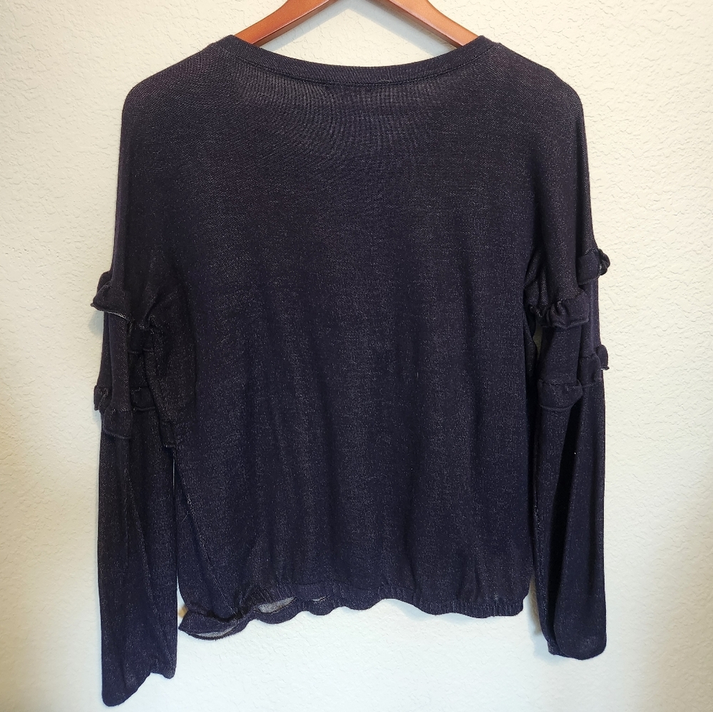 Maurices Sweater with Ruffle Detail - Picture 2 of 3